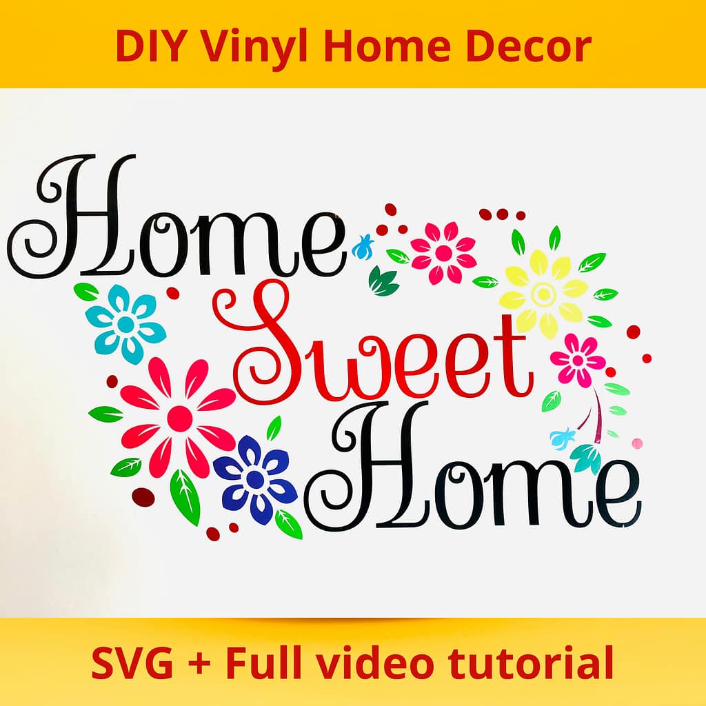 SVG Template for Beautiful DIY Home Decor Using Vinyl | Memokraft